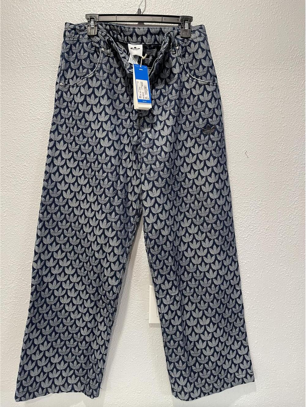 Adidas Denim Loose Monogram Pants